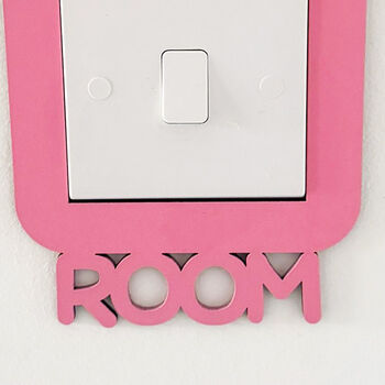 Customisable Name Light Switch Surround For Bedrooms Nursery, 2 of 4