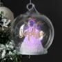 Personalised Christmas LED Angel Bauble, thumbnail 2 of 4