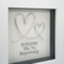 Personalised 10th Tin Aluminium Wedding Anniversary Frame Gift, thumbnail 4 of 4