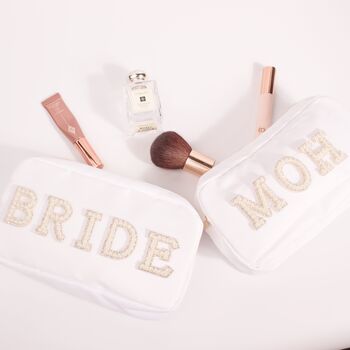 Personalised Cosmetic Make Up Bags With Glitter Letters, 4 of 12