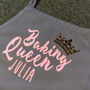 Personalised Baking Queen Apron, thumbnail 2 of 5