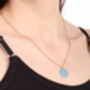 Maya Necklace, Blue, thumbnail 3 of 4