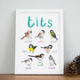 'Tits' Illustrated Bird Art Print, thumbnail 1 of 3