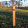 Solid Oak House Number Post, thumbnail 4 of 6