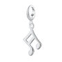 Child's Sterling Silver Music Note Necklace, thumbnail 6 of 7