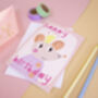 Happy Birthday Princess Mouse Card, thumbnail 3 of 5