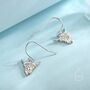 Highland Cow Drop Dangling Earrings In Sterling Silver, thumbnail 5 of 11