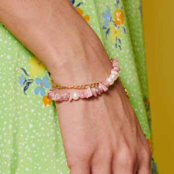 Pink Rhodonite Beaded Bracelet, 2 of 2