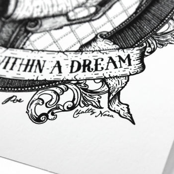 'Dream Within A Dream' Edgar Allan Poe Quote Print, 8 of 8