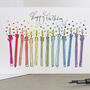 'It's Your Birthday!' Rainbow Candles Card, thumbnail 3 of 3