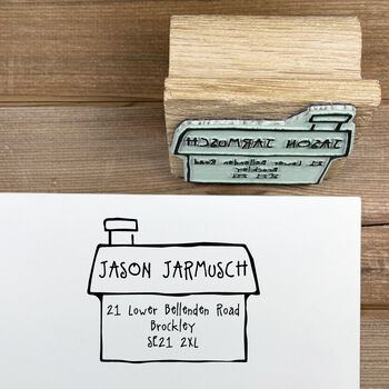 Personalised Address Stamp ~ House, 7 of 9