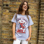 Let The Good Times Roll Women's Slogan T Shirt In Grey, thumbnail 4 of 4