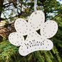 Personalised Dog Cat Paw Christmas Tree Decoration, thumbnail 6 of 10
