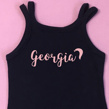 Girl's Personalised Name Dress, 3 of 12