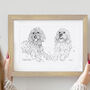Personalised Dog Line Drawing, thumbnail 3 of 10