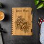 Personalised Bamboo Floral Bee Notebook Eco Paper Pen, thumbnail 4 of 6