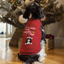 Too Cute Christmas Pet Dog Breed Red T Shirt, thumbnail 1 of 4