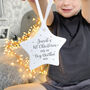 1st Xmas As A Big Brother Personalised Star Decoration, thumbnail 1 of 5