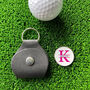 Pink Name And Initial Golf Ball Marker And Holder, thumbnail 2 of 2