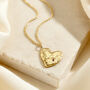 Confetti Birthstone Chunky Heart Necklace, thumbnail 3 of 8