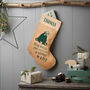 Personalised Bear Jute Christmas Stocking, thumbnail 4 of 4