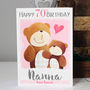 Personalised Mummy Bear Age Birthday Card, thumbnail 11 of 12