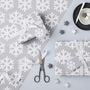 Snowflake Christmas Wrapping Paper Set, thumbnail 4 of 7