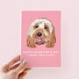 Woof You A Lot Valentine's Day Card, thumbnail 1 of 3
