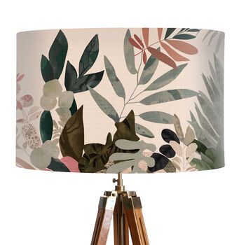 Bright Tropics One Abstract Jungle Tropical Lampshade, 3 of 10
