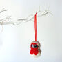 Needle Felted Robin Christmas Decoration, thumbnail 5 of 8