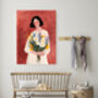 Female Abstract Portrait Art Print, thumbnail 2 of 4
