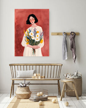 Female Abstract Portrait Art Print, 2 of 4