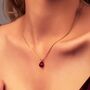 Red Agate Pomegranate Seed Necklace, thumbnail 1 of 8