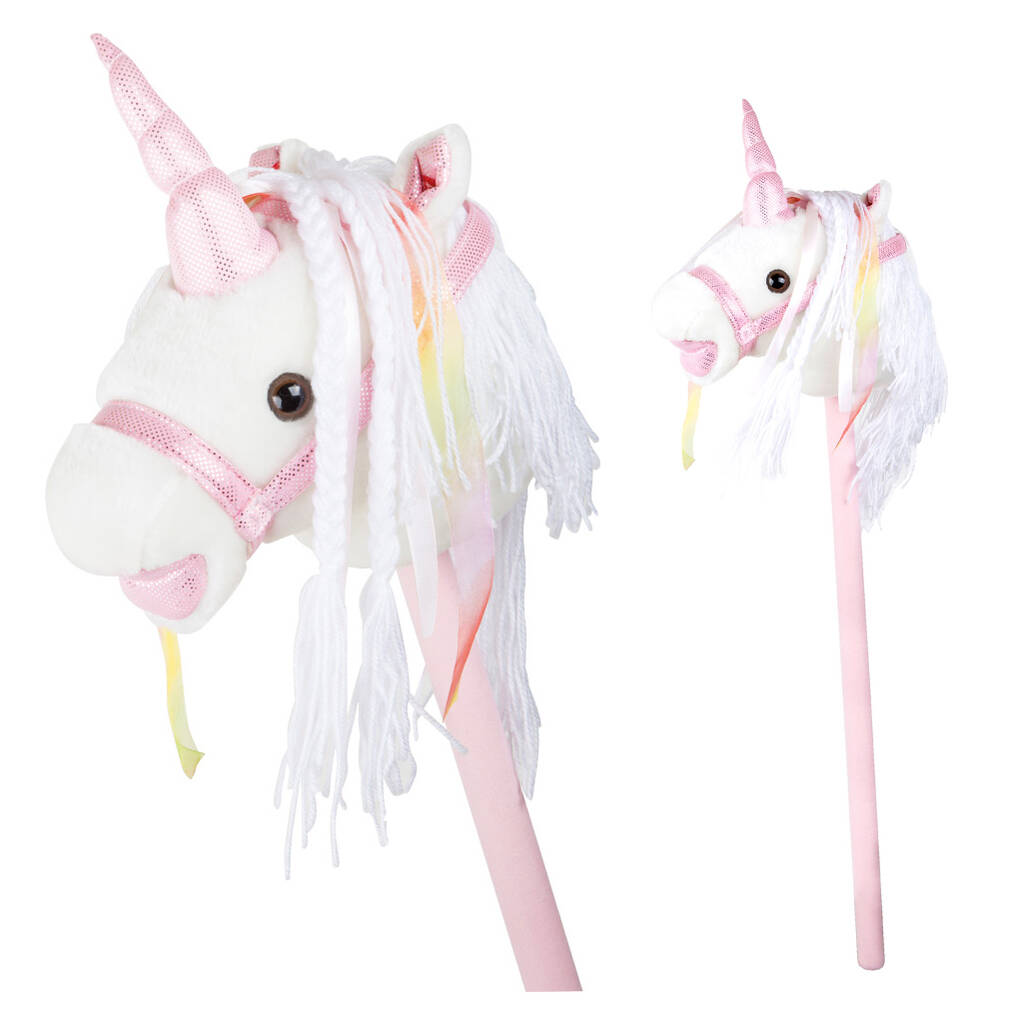 Choice Of Seven Soft Fabric Hobby Horses And Unicorns Also Swords, Shields And Crowns, 1 of 11