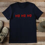 Ho Ho Ho Mens Christmas T Shirt, thumbnail 1 of 2