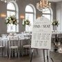 Manhattan Acrylic Wedding Table Plan, thumbnail 1 of 10