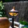 Capella Outdoor Garden Torch Copper, thumbnail 3 of 6