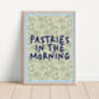 Pastries In The Morning Colourful Art Print, thumbnail 1 of 2