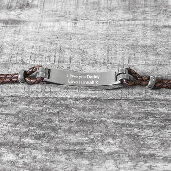 Personalised Soundwave Leather Bracelet, 3 of 4