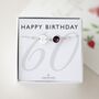 60th Birthday Gift For Her – Sterling Silver Birthstone And Initial Bracelet, thumbnail 1 of 10