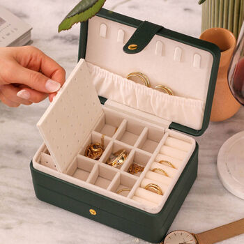 Personalised Large Jewellery Box Organiser Travel Gift, 2 of 6