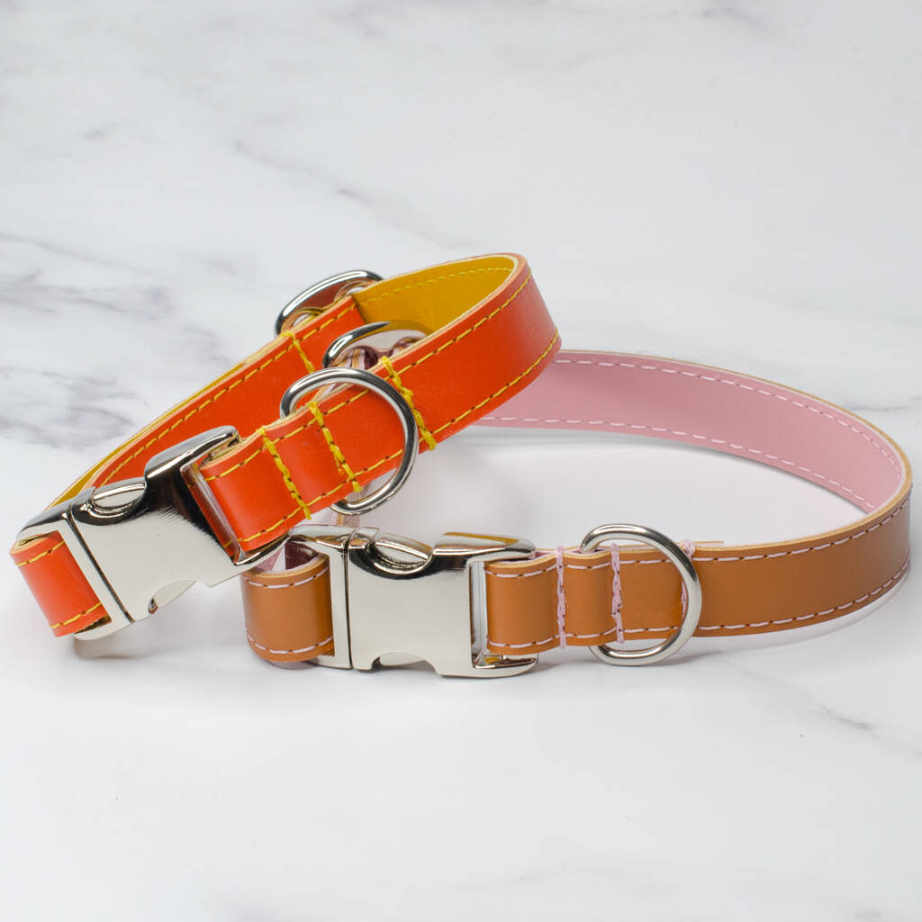 Soft Leather Adjustable Clip On Collar, 1 of 9