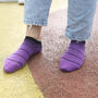 Peace And Retro Purple Women's Trainer Socks Bundle, thumbnail 7 of 7