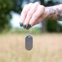 Iron 6th Anniversary Dog Tag Key Ring, thumbnail 8 of 11