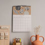 2024 Illustrated Patterned Wall Calendar, thumbnail 4 of 12