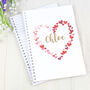 Personalised Confetti Hearts A5 Notebook, thumbnail 1 of 4