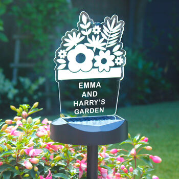 Personalised Nanny's Garden Sign Light, 5 of 11