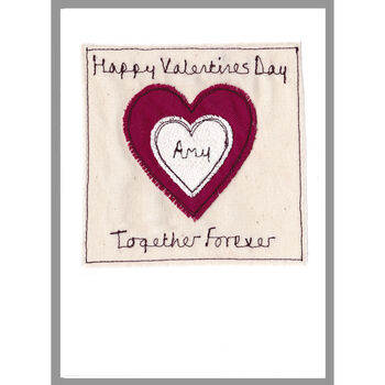 Personalised Love Heart Wedding Anniversary Card, 10 of 12