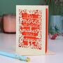 Do More Of What Makes You Happy Papercut Card, thumbnail 5 of 8