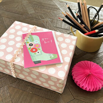 Mini Cowboy Boots Card, 3 of 4
